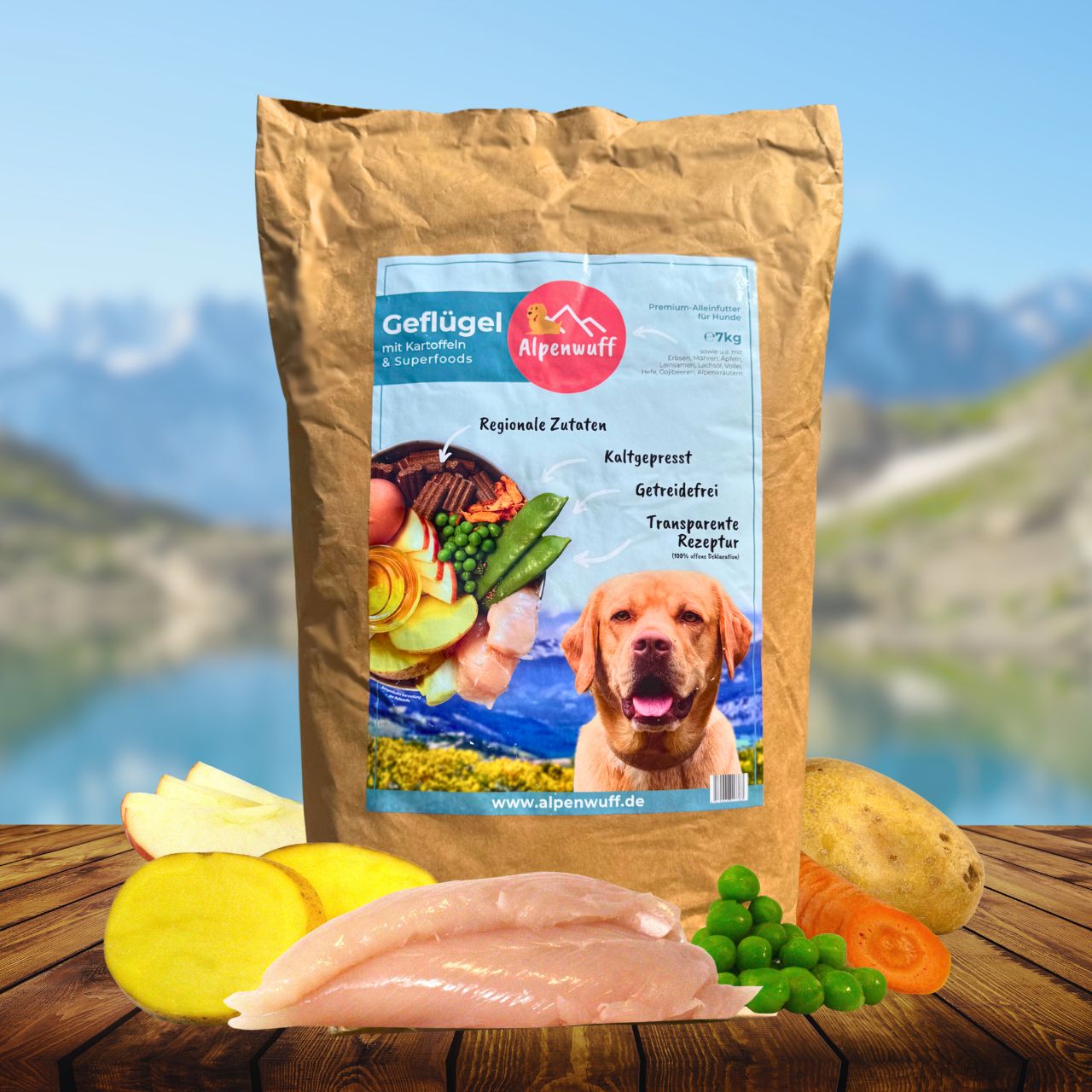 hundefutter kaltgepresst test Geflügel mit Kartoffeln