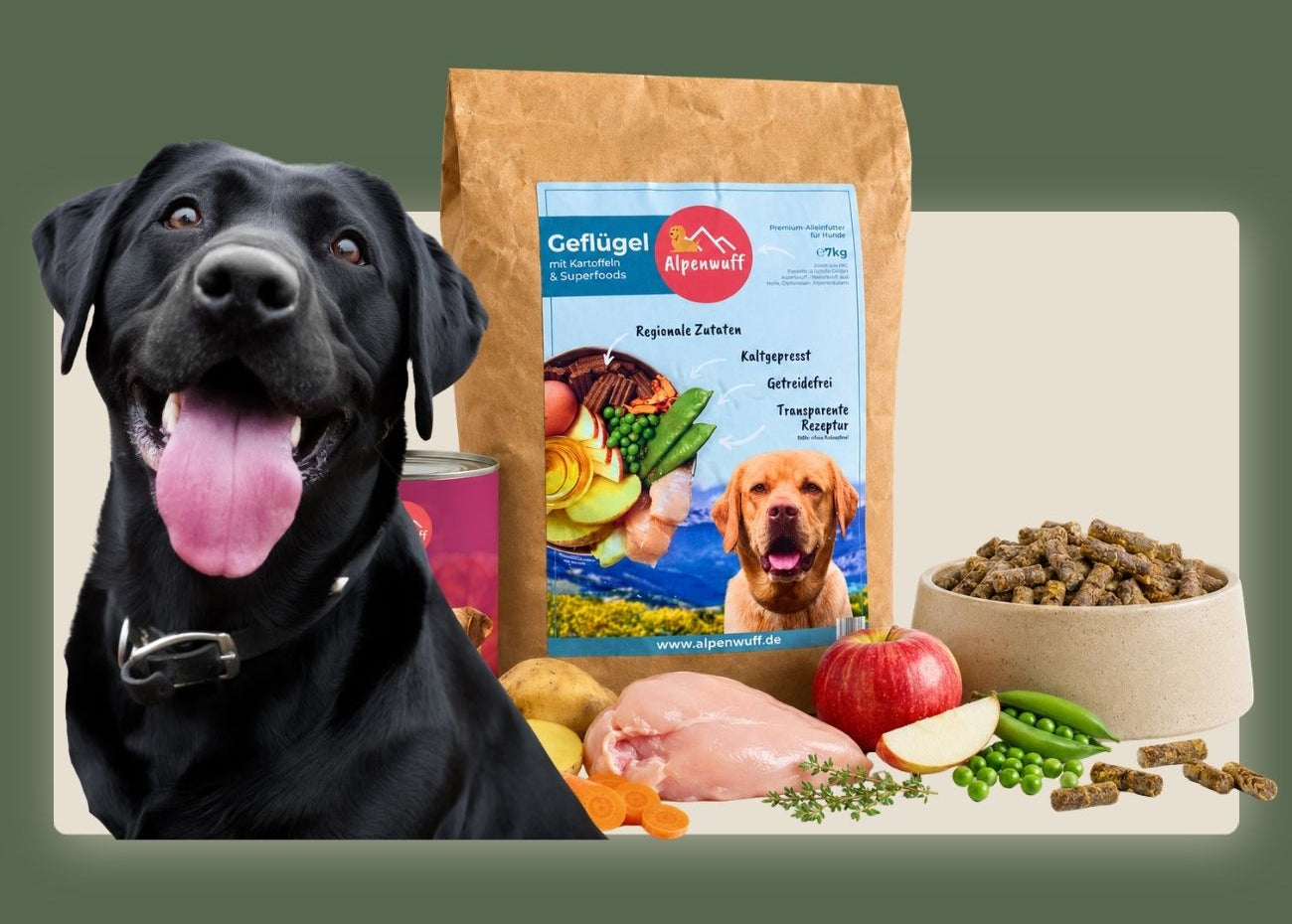 Kaltgepresstes Hundefutter